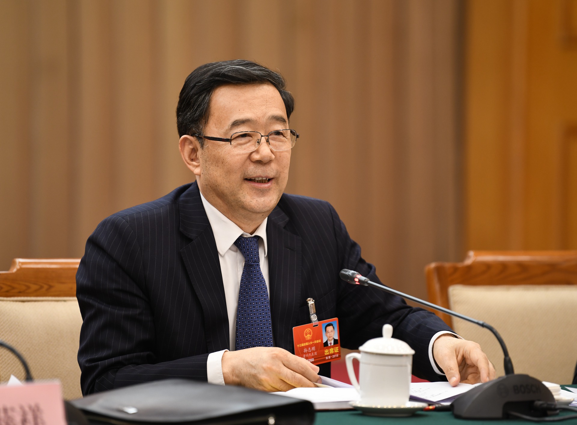 HXQ_2070---2018��3��6�գ�ʮ����ȫ���˴�һ�λ�����ݴ����ž���ȫ����飬�������������������档ȫ���˴������ʡί��ǡ�ʡ�˴�ί��������־�����ֻ��鲢������������ ��Ӱ.jpg